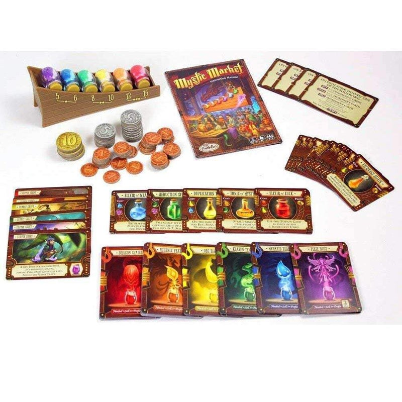 ThinkFun Mystic Market Strategy Card Game For 2-4 Players Ages 10 and Up â€“ An Exciting Fast Paced Game Perfect for Both Families and Gamers, Multi - Image 3